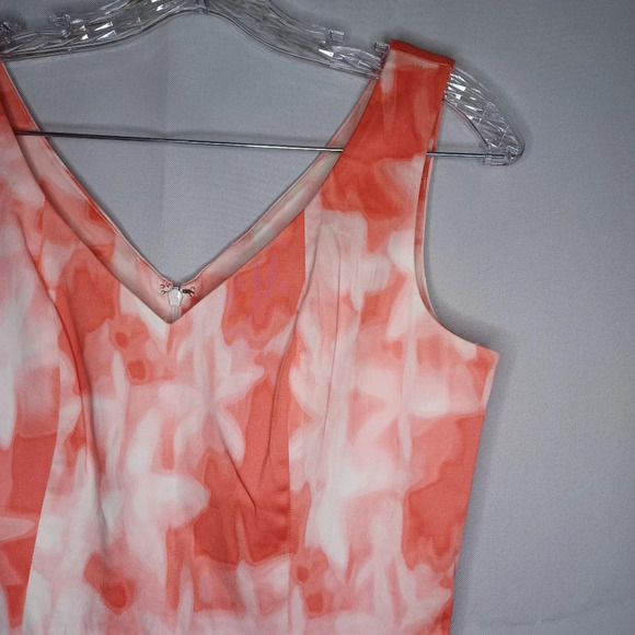 Calvin Klein pleated summer sleeveless tie dye dress - Picture 4 of 11